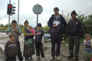 Gypsies begging at M50 roundabout